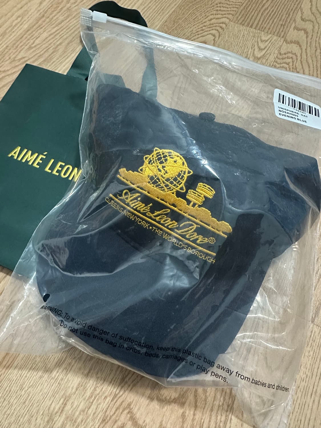 에임레온도르 모자 유니스피어 햇 (네이비) 새상품 상품이미지1