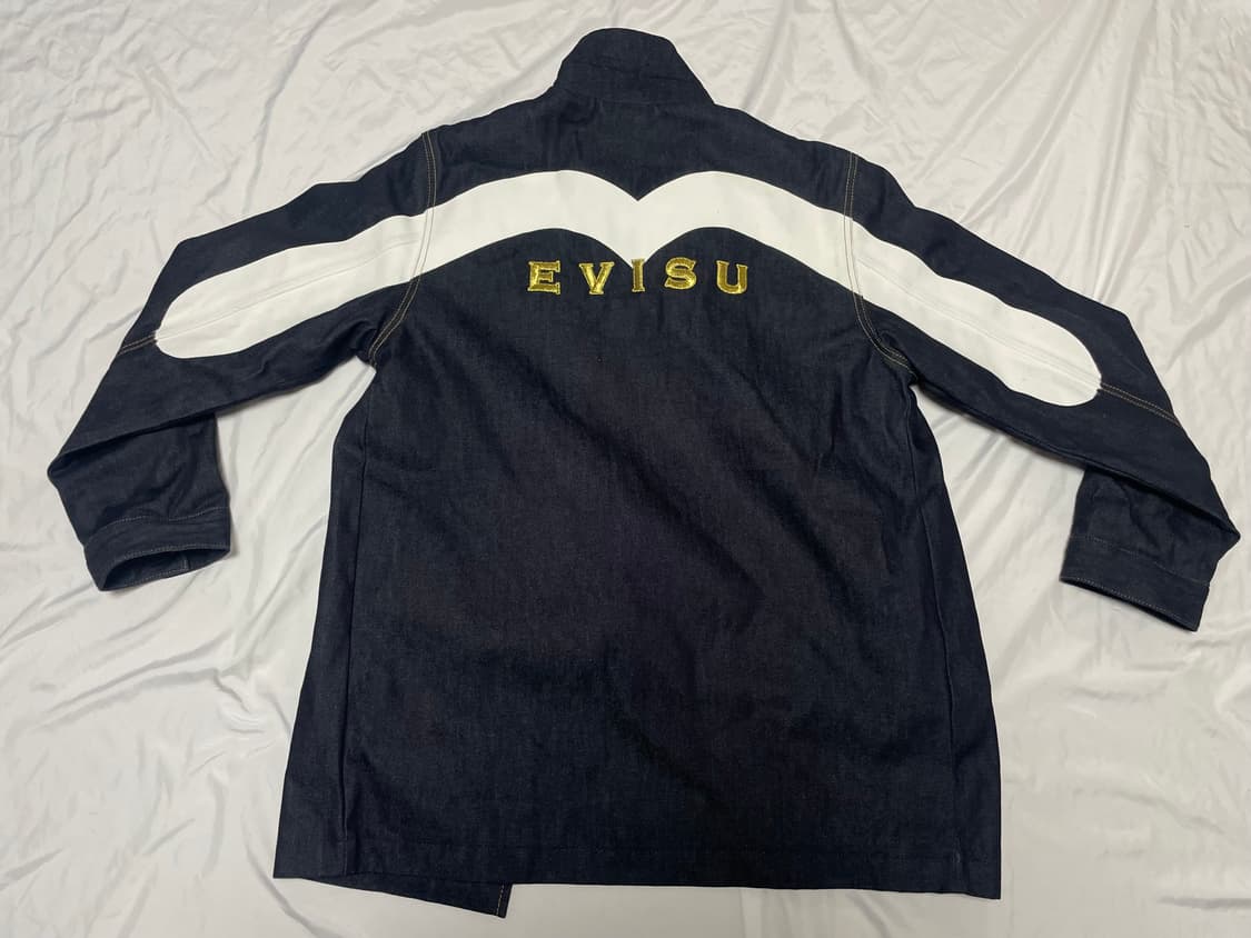 새상품 에비수 빅로고 양털 데님 자켓 상품이미지8