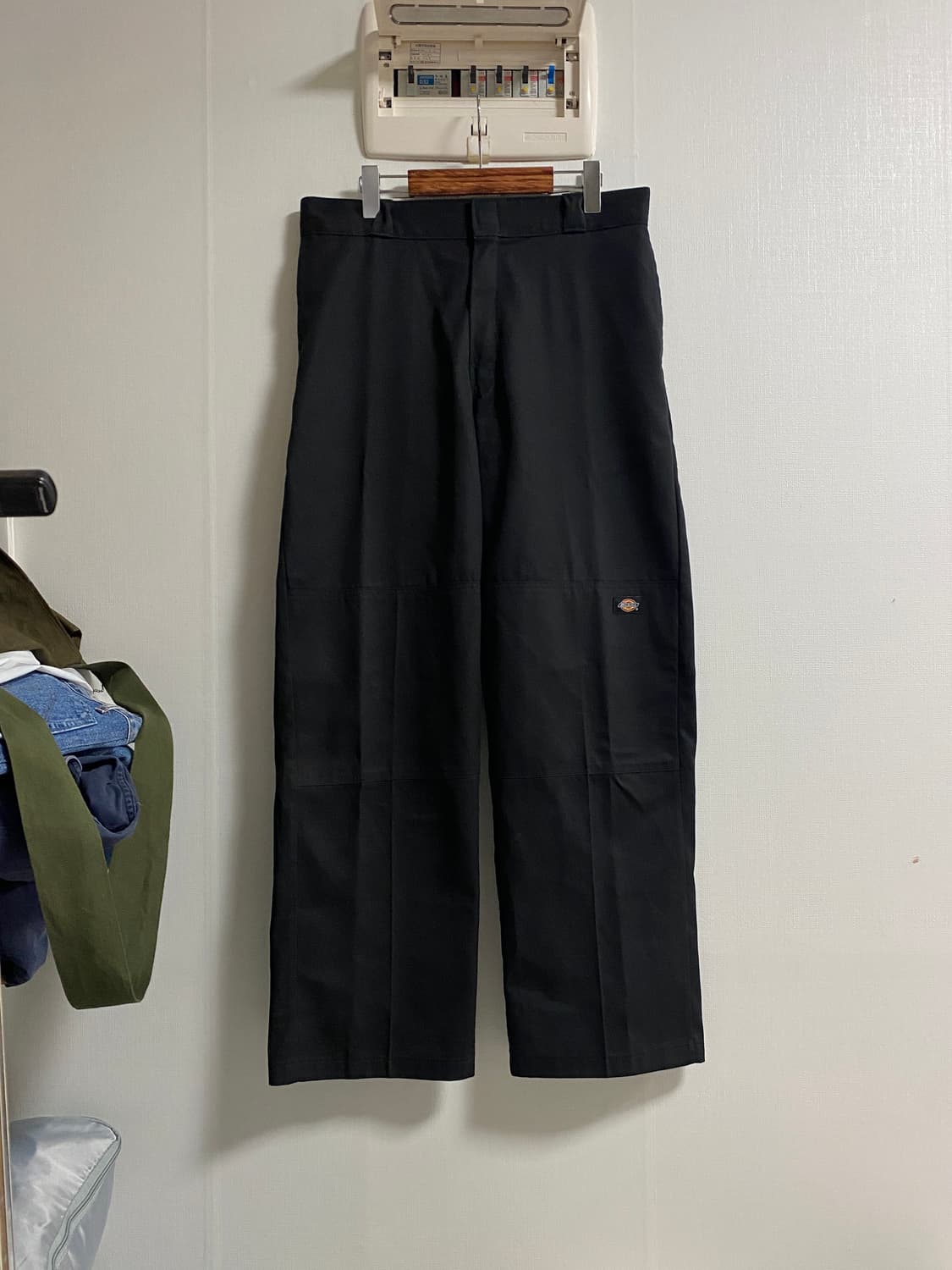 (33)디키즈 USA 블랙 더블니 워크 팬츠 상품이미지1