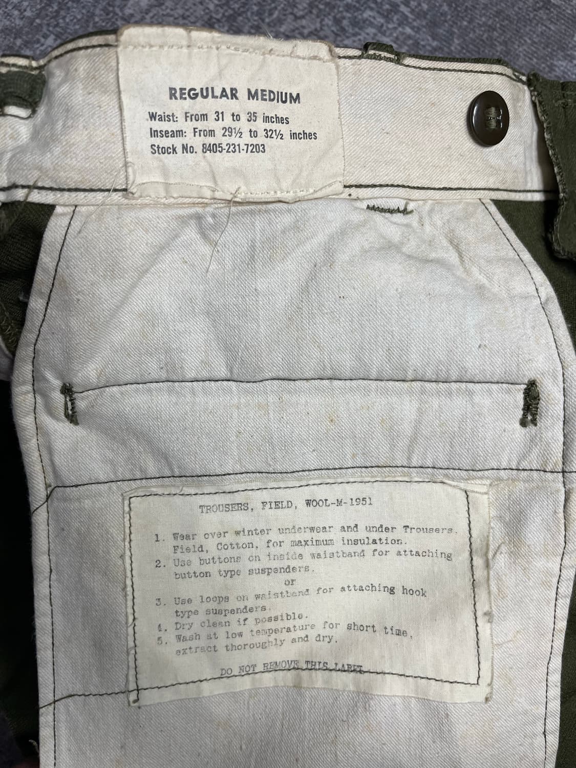 60s US ARMY M51 트라우저 필드팬츠 상품이미지8