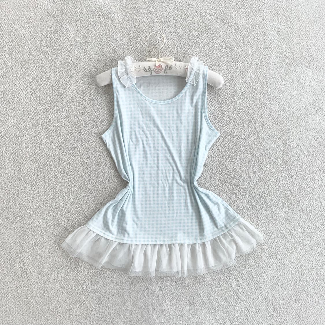 베이비블루 ♥ 베이비돌st 귀요미 체크 슬리브리스 상품이미지1