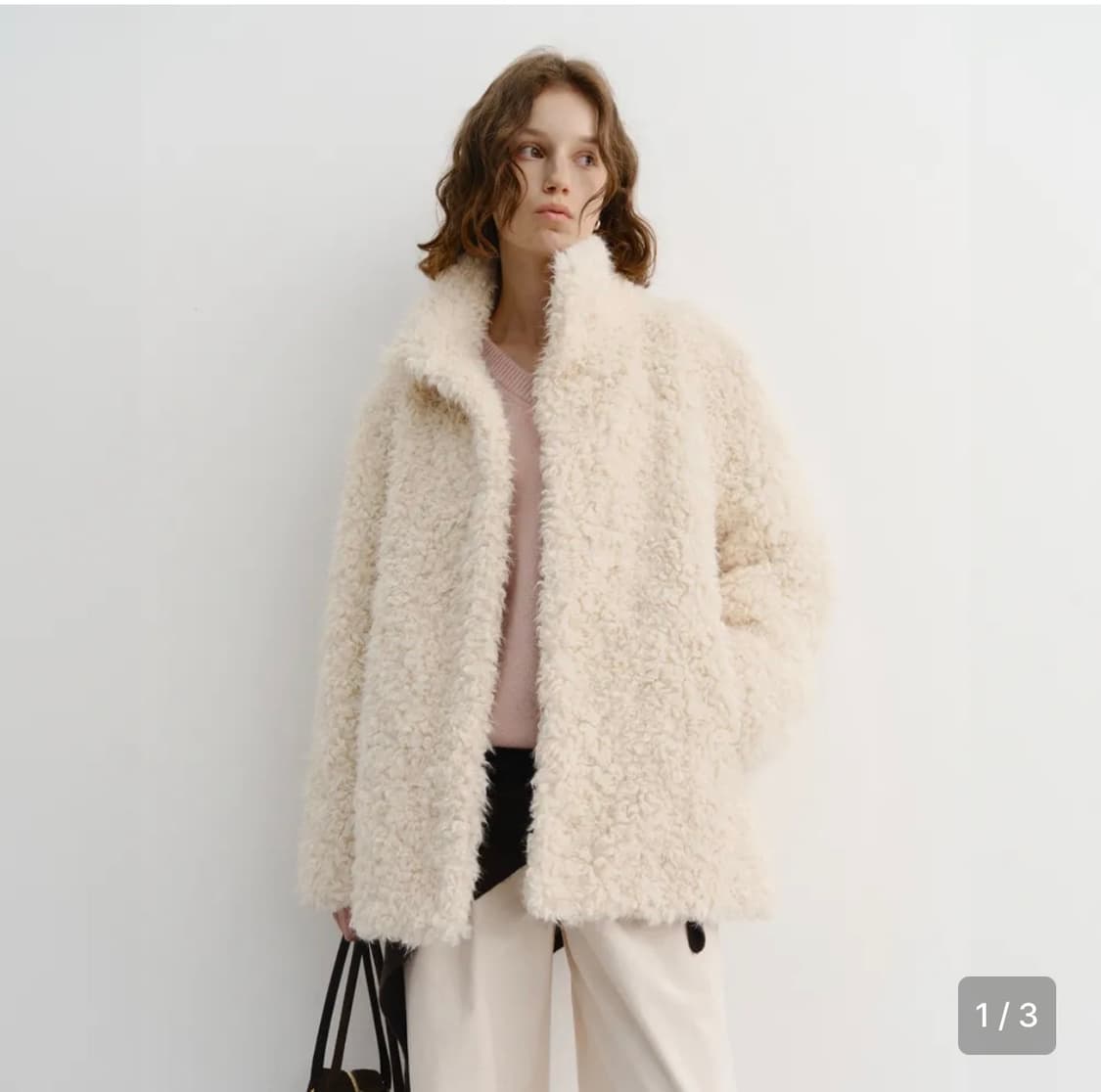 던스트 curly fur half jacket s사이즈 상품이미지1