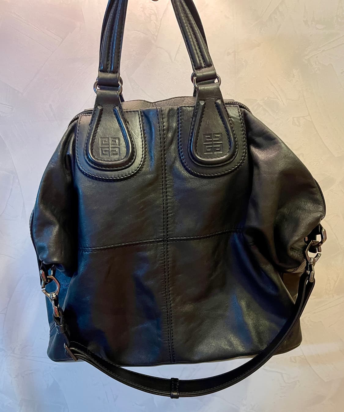 지방시 Givenchy나이팅게일 맥시 (XL) 블랙 카프스킨 숄더백 상품이미지10