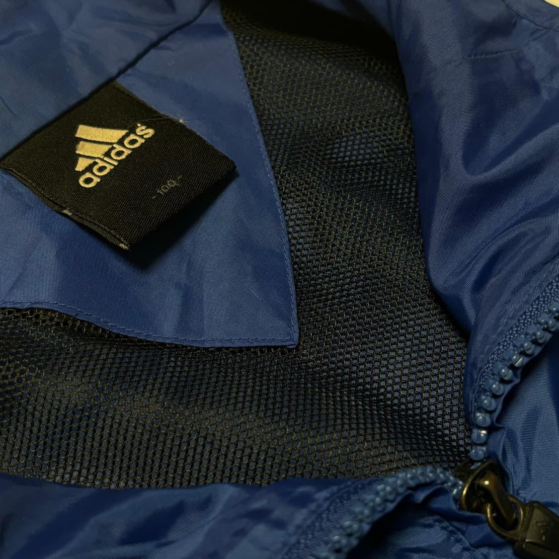 L 아디다스 오버핏 올드스쿨 바람막이 자켓 블루 블랙 상품이미지6