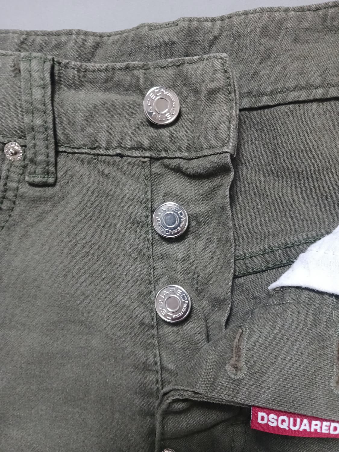 [29] 디스퀘어드2 가먼트다잉 카키 데님 반바지 쇼츠 청바지 상품이미지5