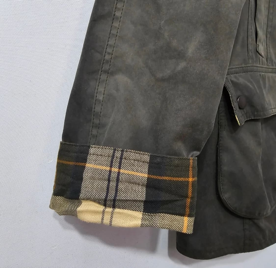 바버 왁스 자켓 UK10 올리브 ~66 상품이미지10