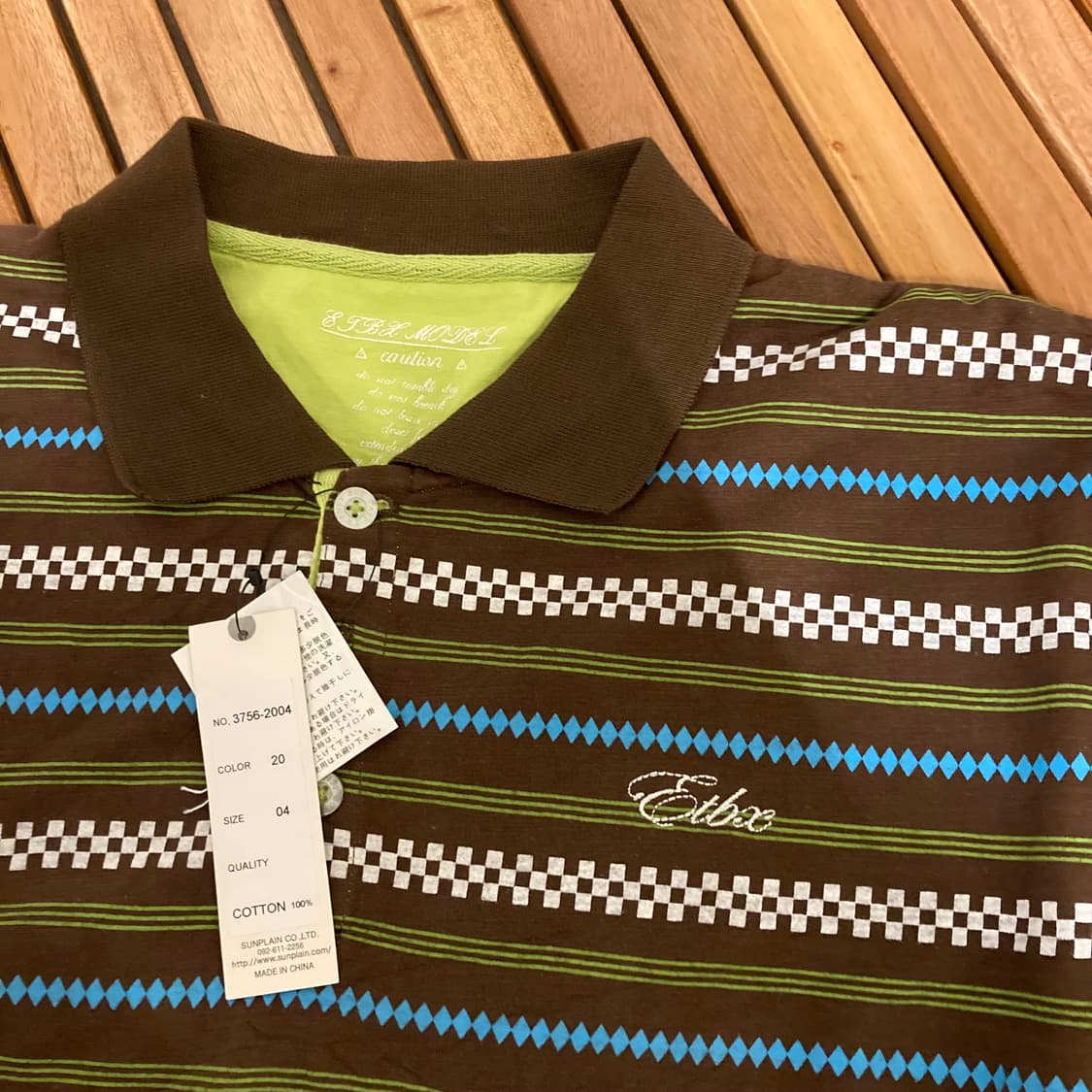 코티지코어 일본 빈티지 반팔 피케셔츠 카라 티셔츠 상품이미지3