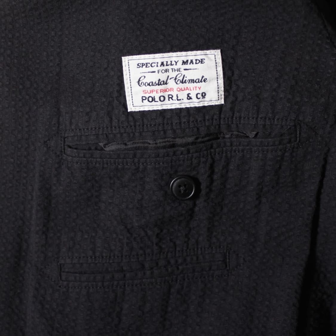 폴로 랄프로렌 블랙 시어서커 3버튼 블레이저 자켓 상품이미지8