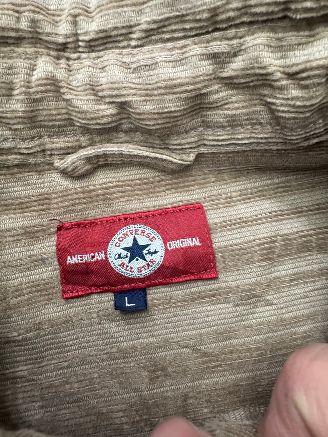 L)컨버스 빈티지 코듀로이 베이지 웨스턴셔츠 자켓 상품이미지4