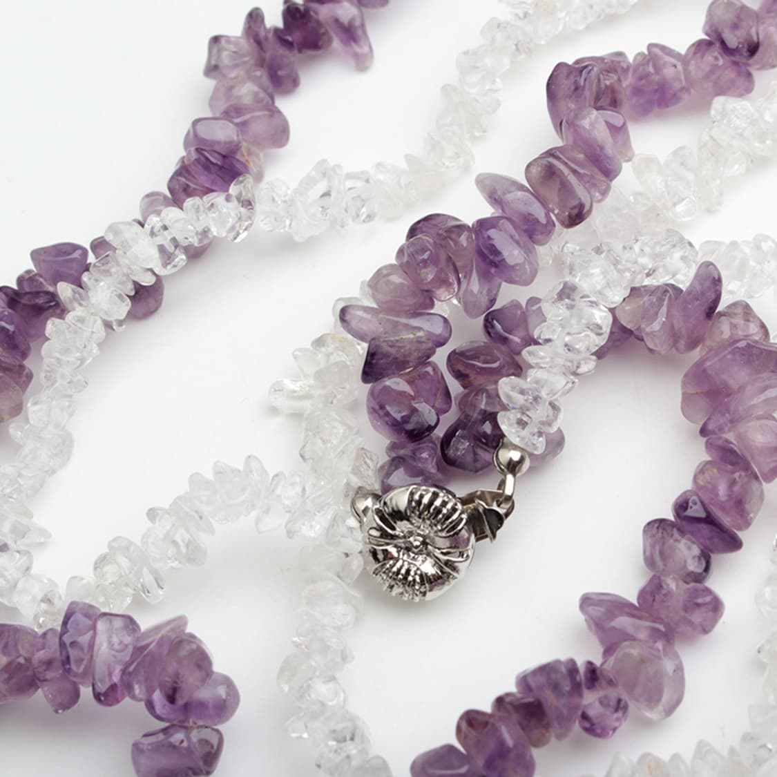 투톤 수정 목걸이 상품이미지4