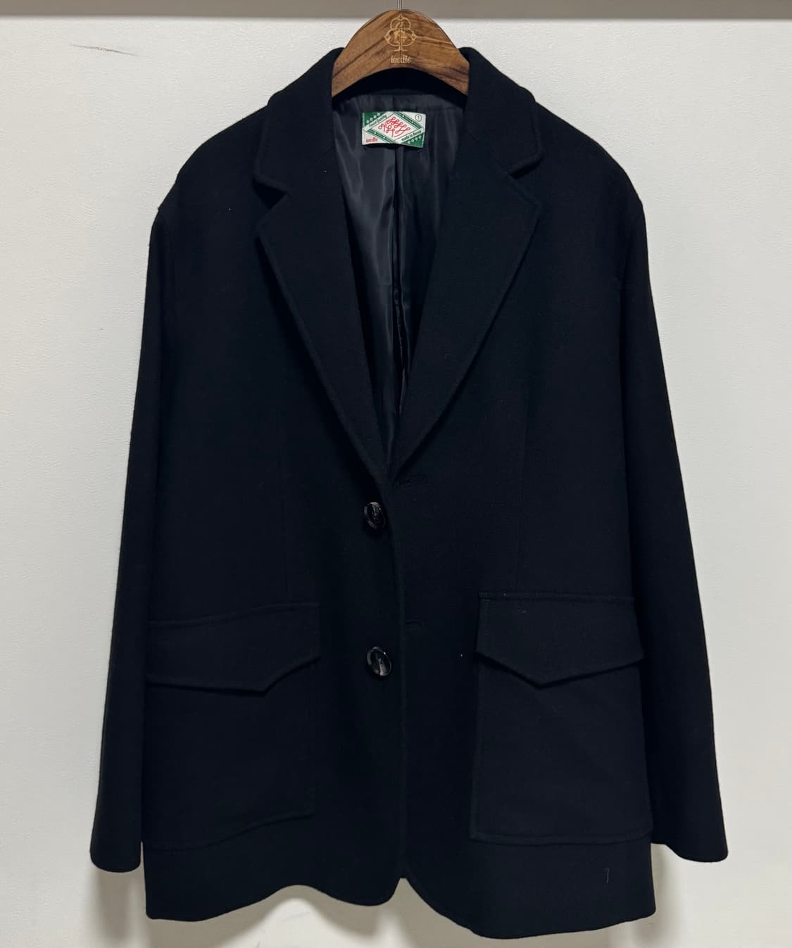 이외들 블랙 울 재킷 1 size 상품이미지1