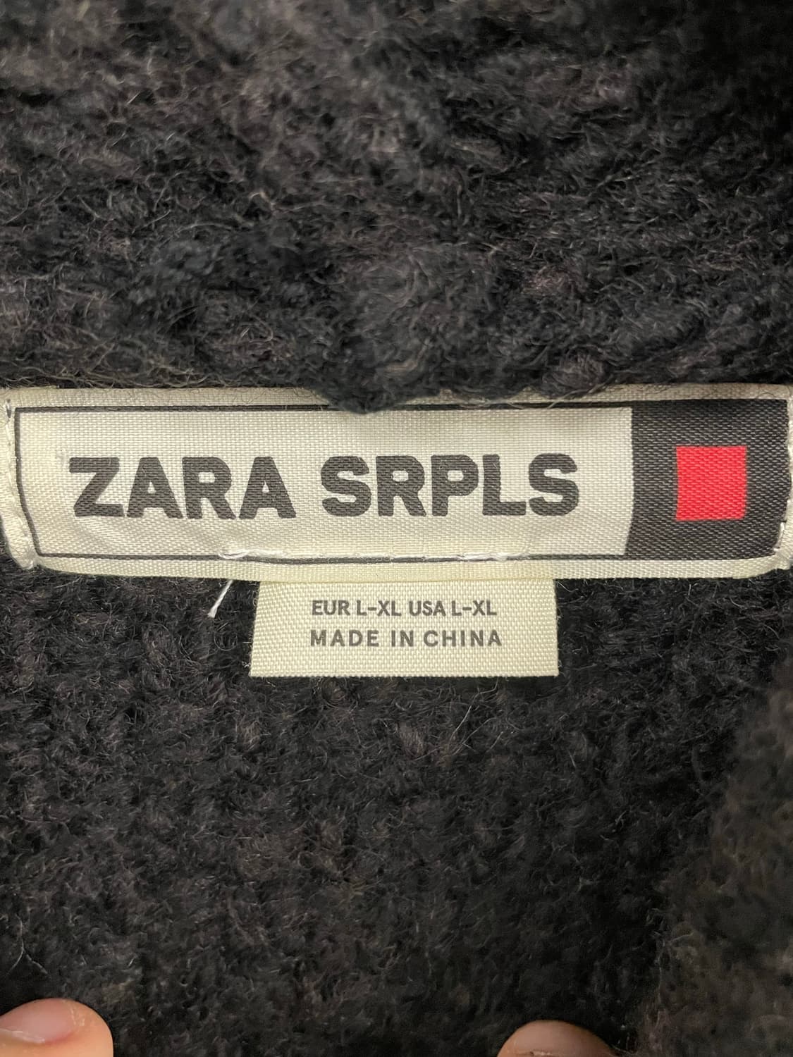 자라 서플라스 니트 후드티 L-XL 상품이미지4