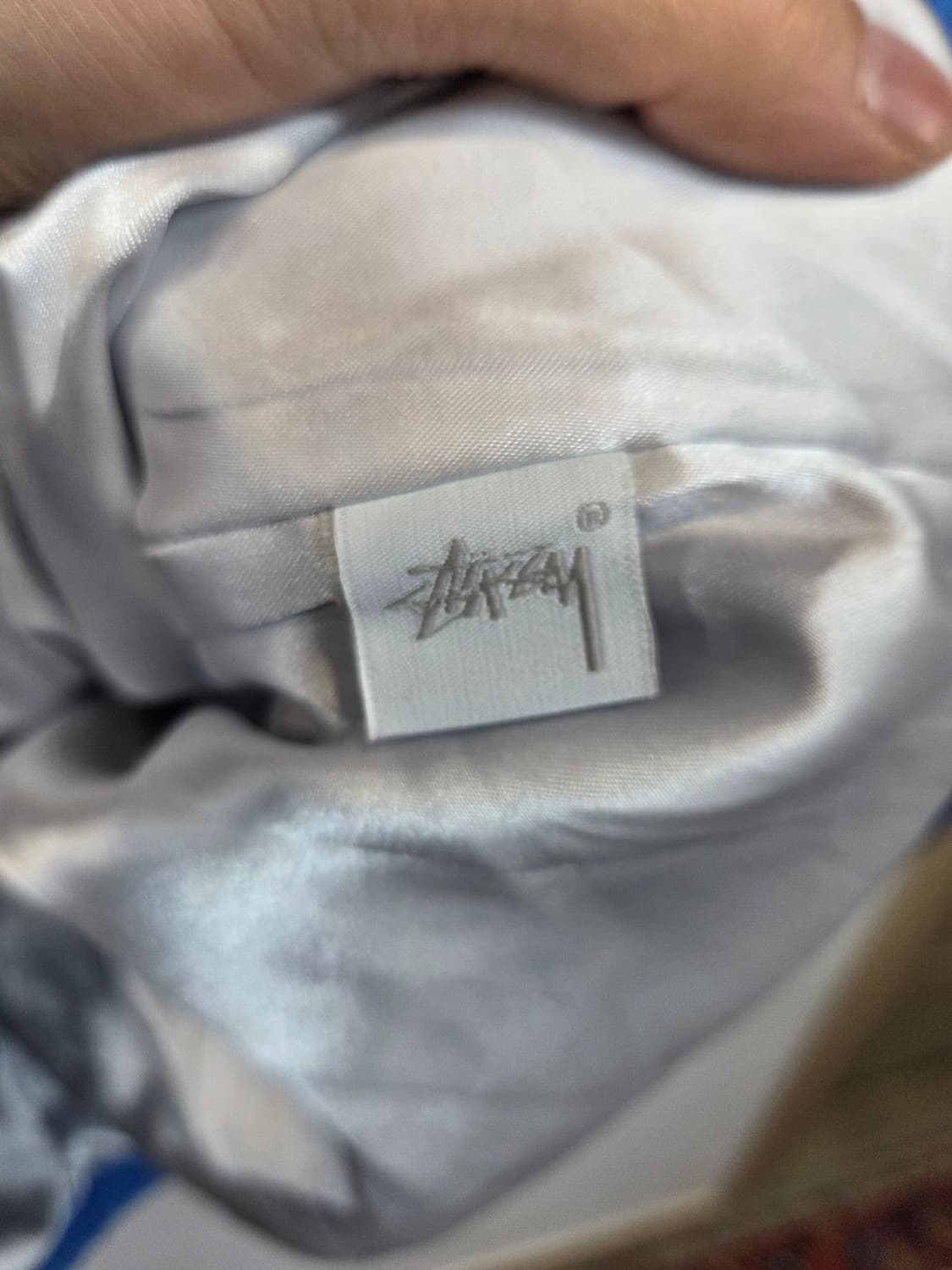 스투시 인터내셔날 하운드체크 레터링 로고 코치자켓 대략 L 상품이미지5