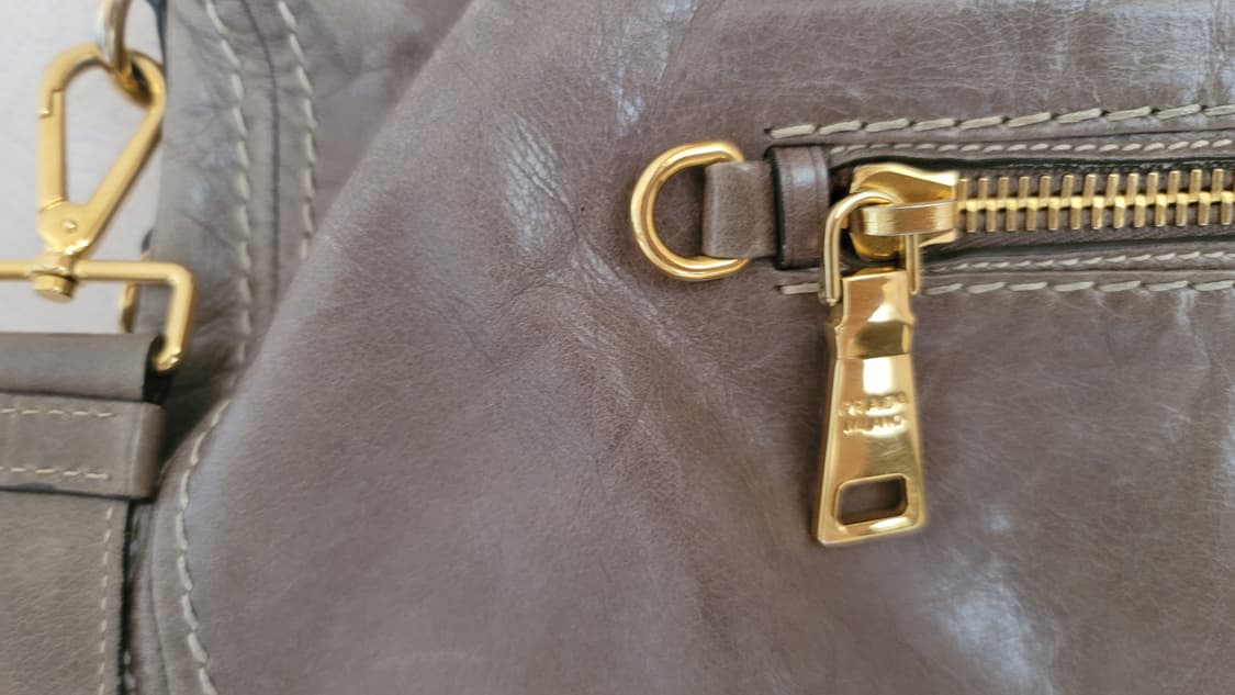 Prada  Vitello Shine BL0678 ARGILLA색상 상품이미지5
