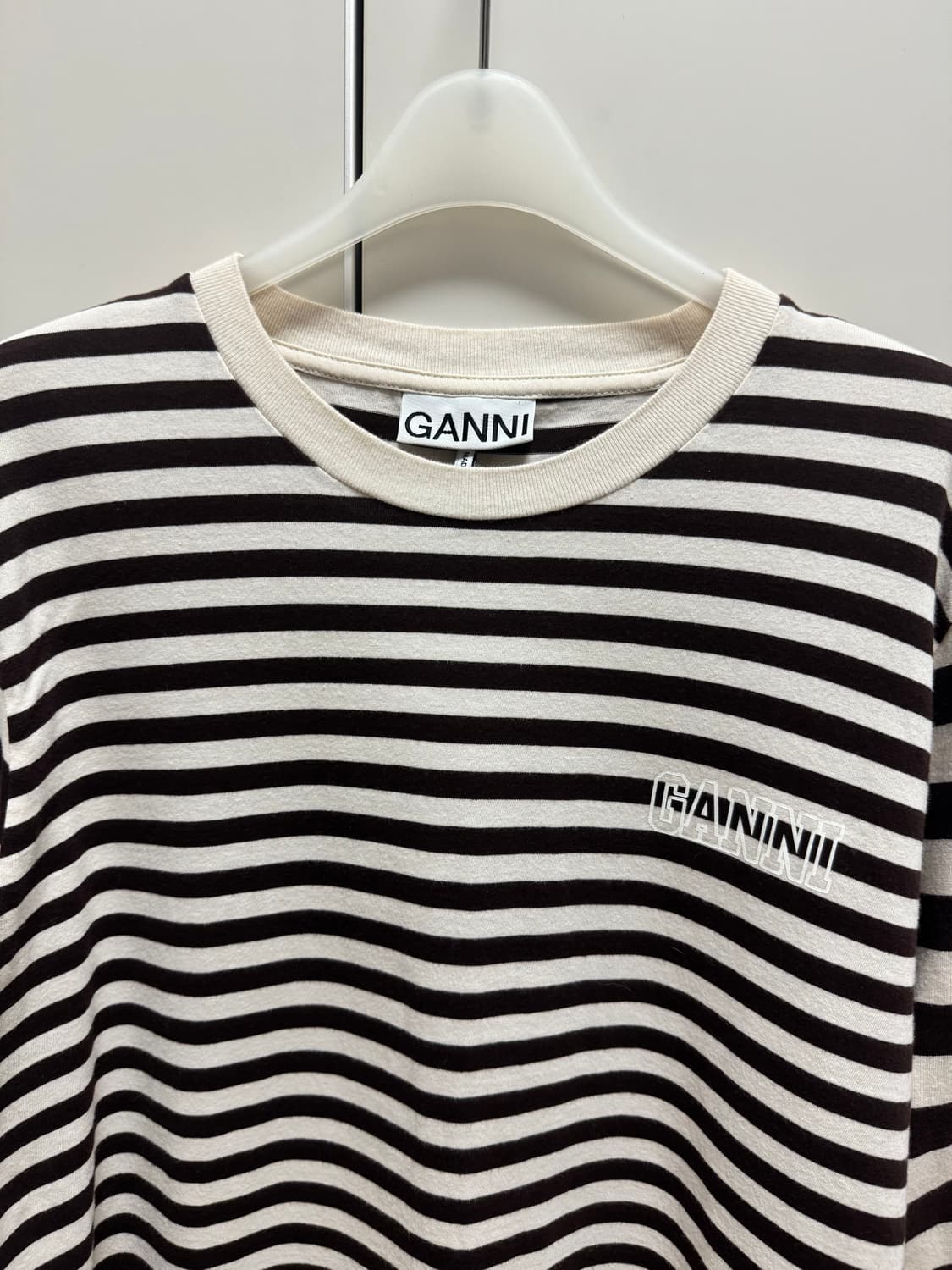 가니 스트라이프 긴팔 티셔츠 M 상품이미지3