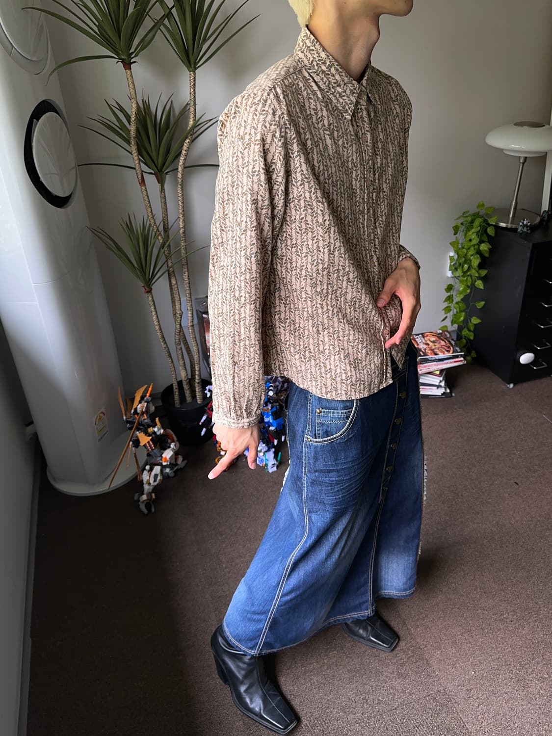 Felix 데님 맥시 스커트 상품이미지3