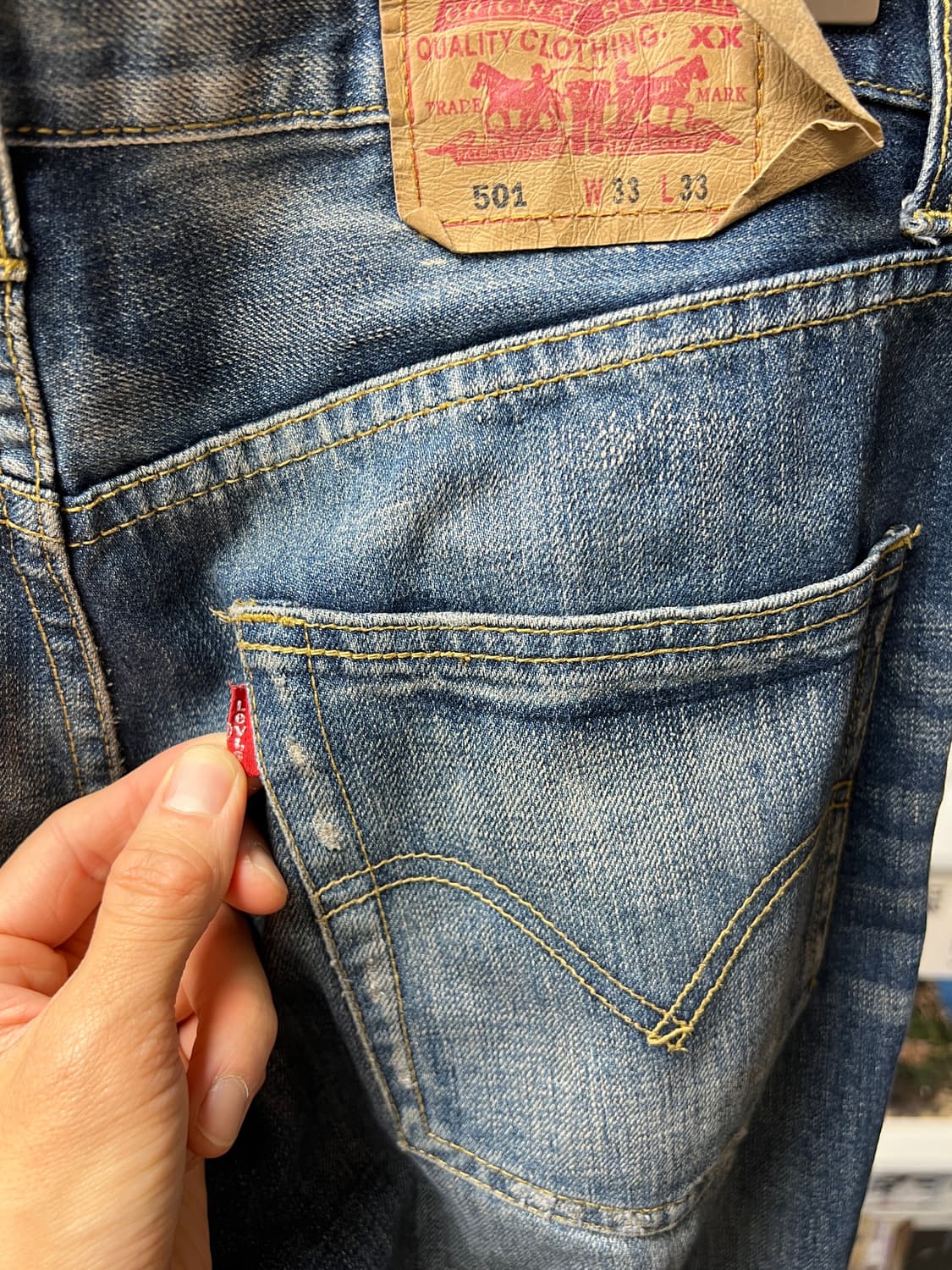 00s Levi’s 리바이스 501 빈티지 데님팬츠 33  상품이미지7