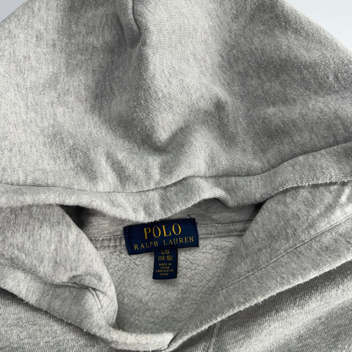 Polo 폴로 네이비 로고 그레이 후드티 상품이미지6