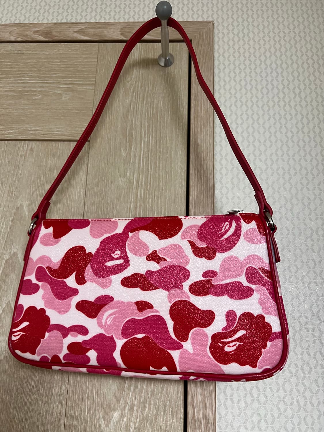 베이프 abc 카모 미니 숄더백 핑크 코치 y2k 상품이미지2