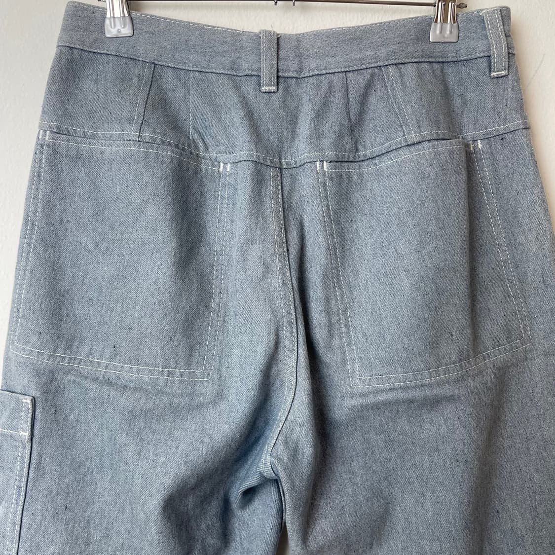 코스 COS 라이트 블루 오가닉 데님 카고 팬츠 29 상품이미지5