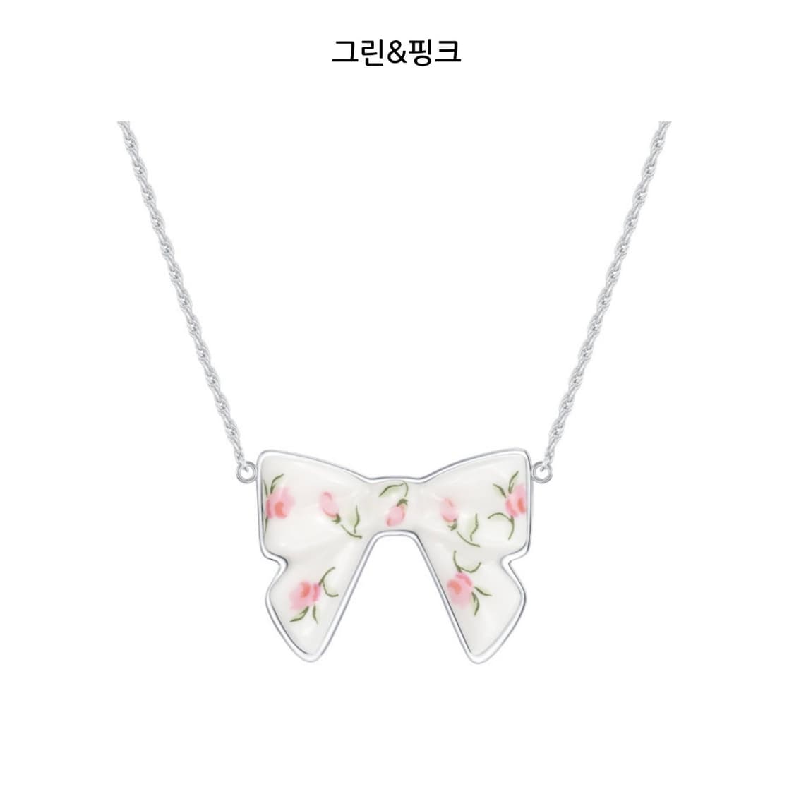 YVMIN 슈슈통 리본 세라믹 목걸이 위민 상품이미지2