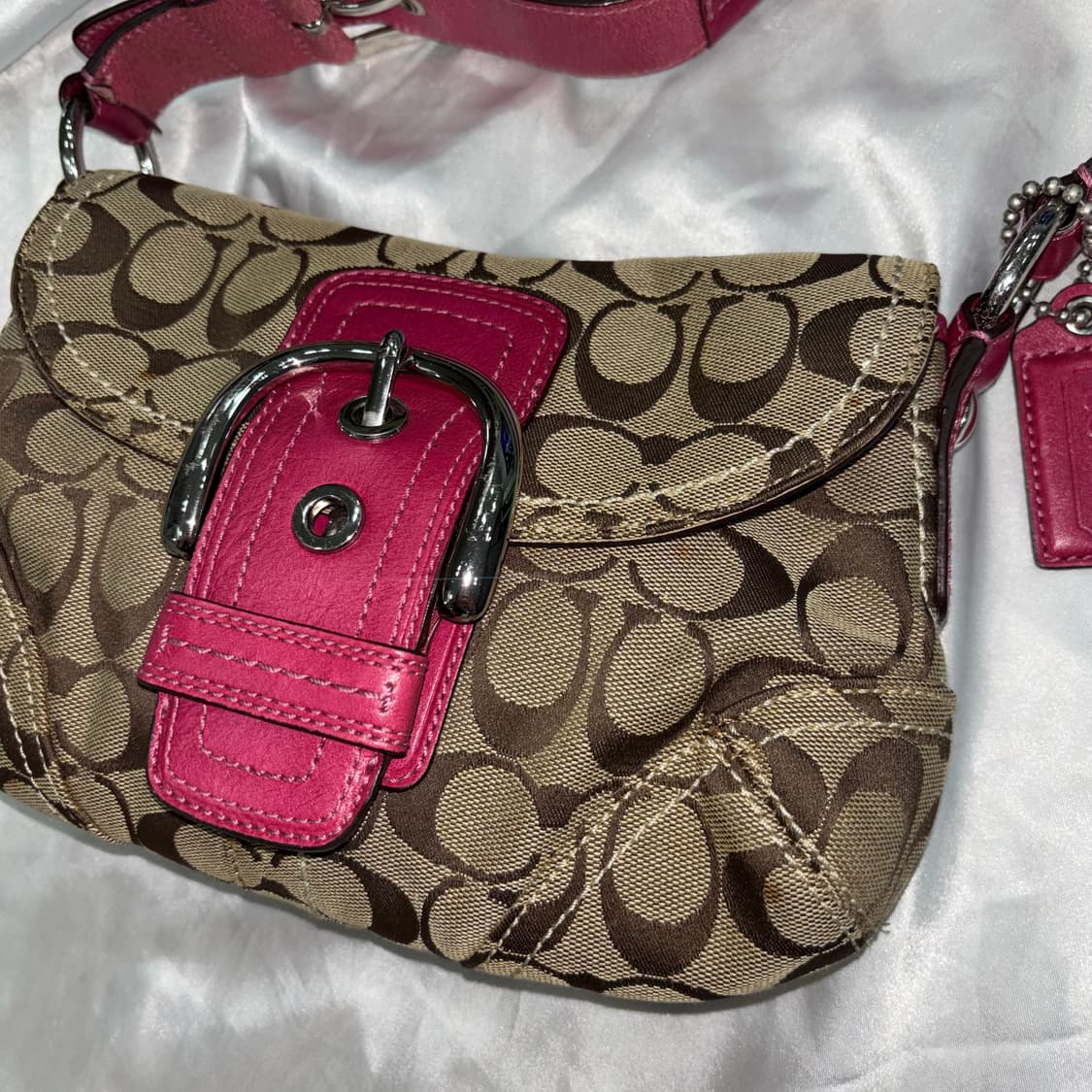 빈티지 코치 숄더백 핑크 가방 y2k 상품이미지3