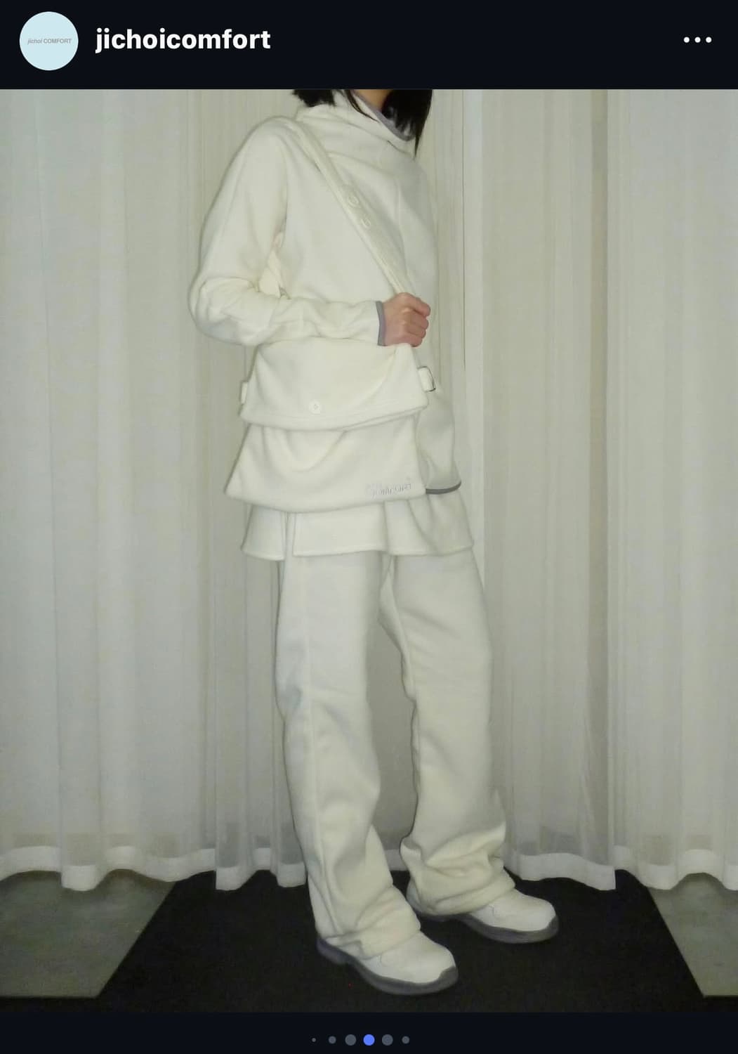 지초이컴포트 24-006 fleece skirt pants ivory 상품이미지2