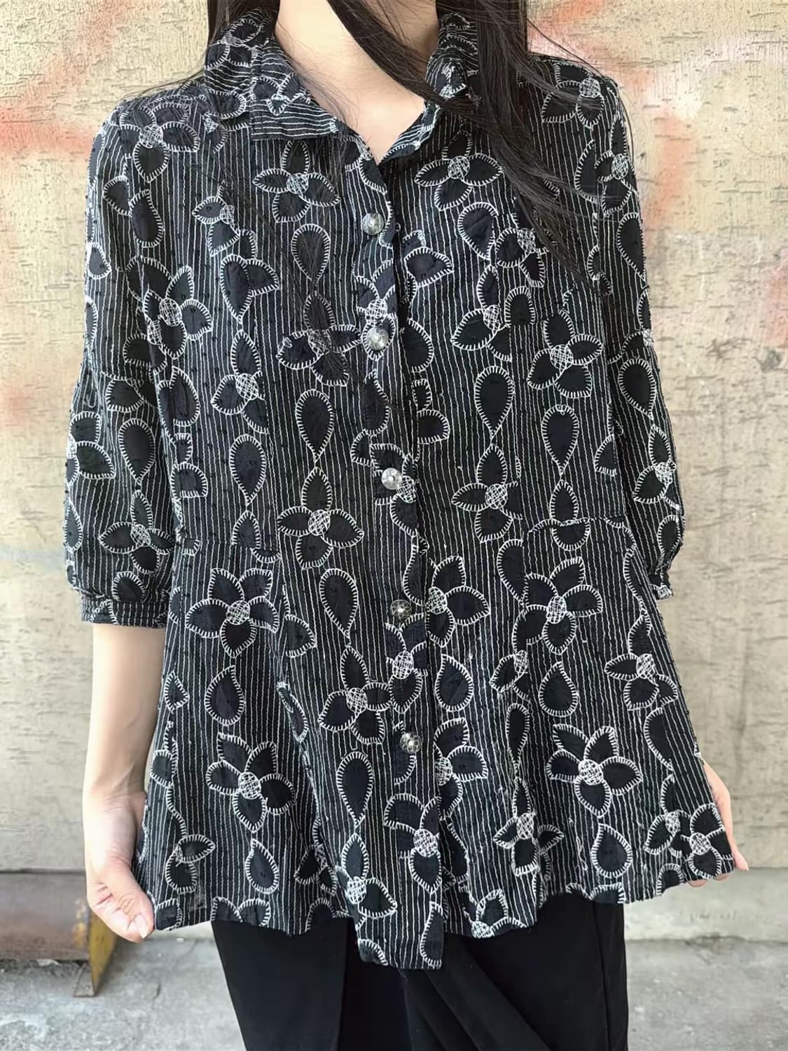 Black Top+skirt set 상품이미지2