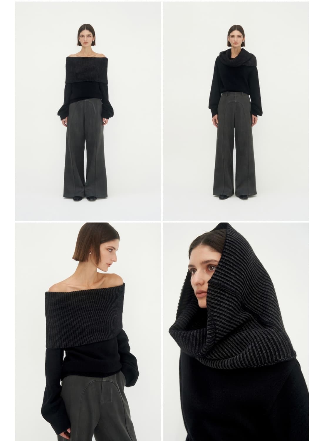 트리밍버드 오프숄더 니트 상품이미지3