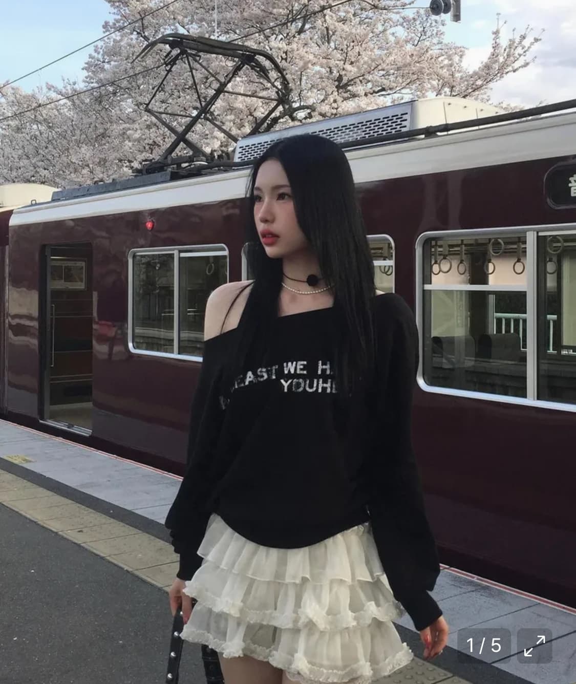 유희) 오프숄더 SWEATSHIRTS BLACK 상품이미지1