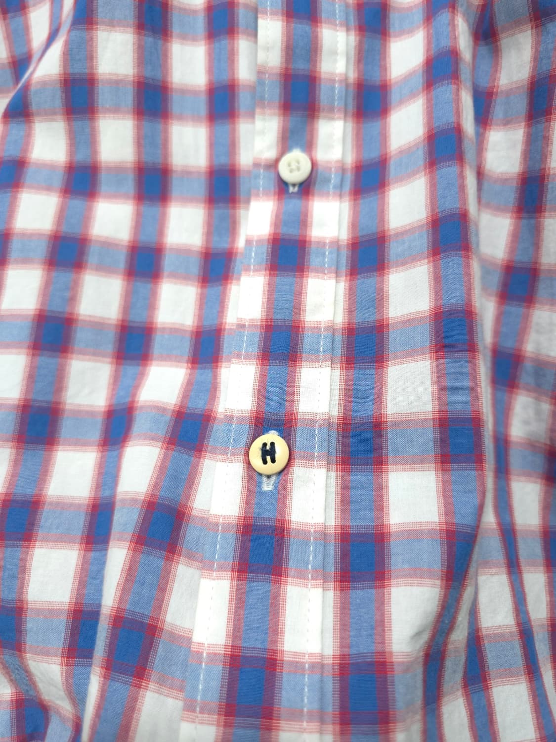 타미힐피거 남성 멀티 체크 반팔 셔츠(95~100) 상품이미지5