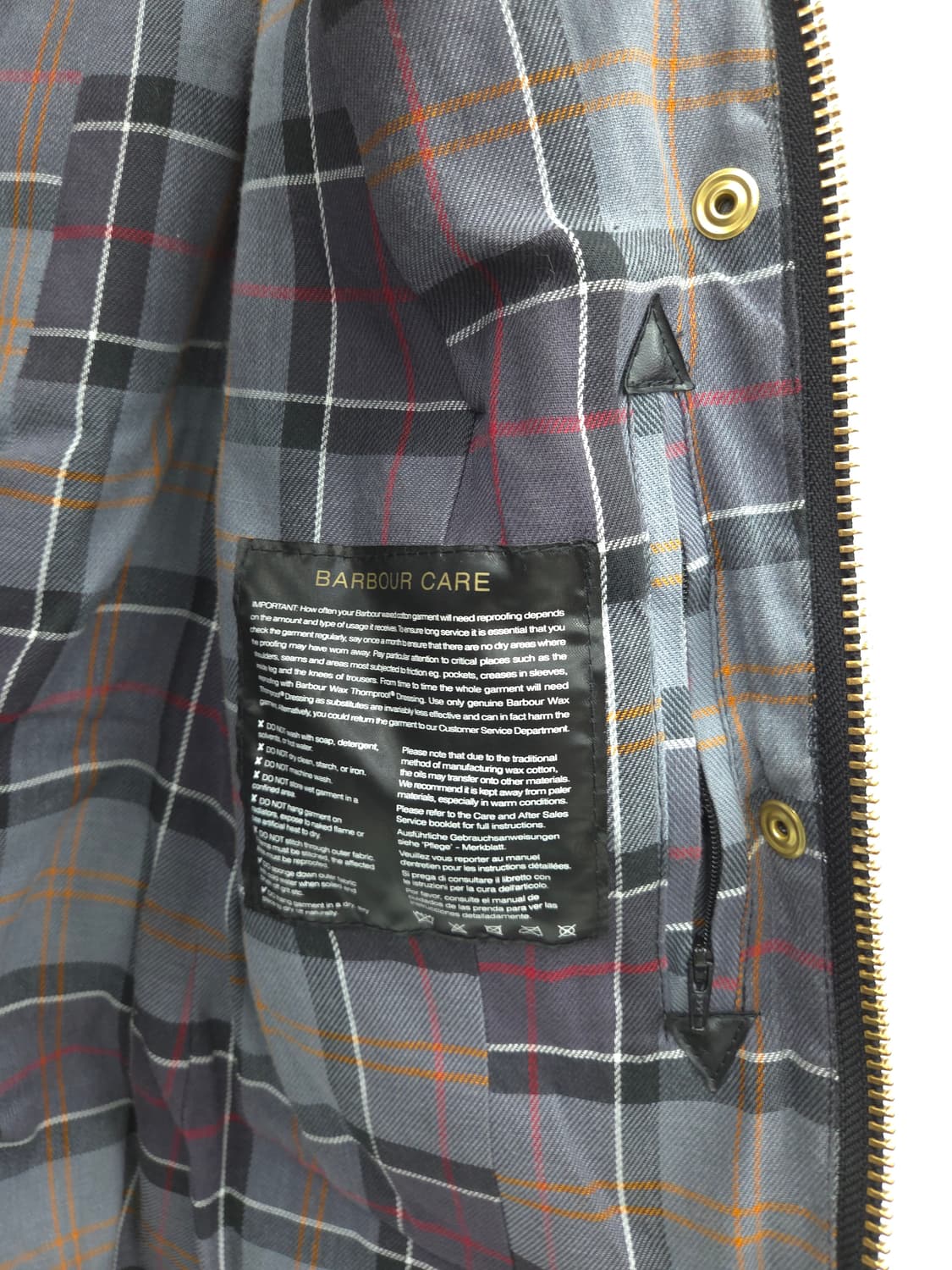 8 바버 인터내셔널 블랙 여성 왁스 자켓 상품이미지9