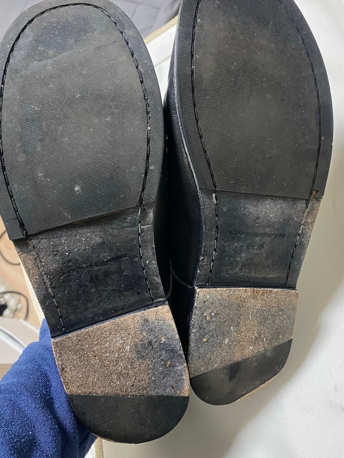 로스트가든 유니폼 플랫 더비 블랙 41.5(265) 판매 상품이미지6