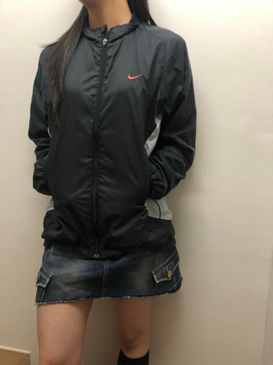 빈티지 나이키 블랙 윈드브레이커 상품이미지7