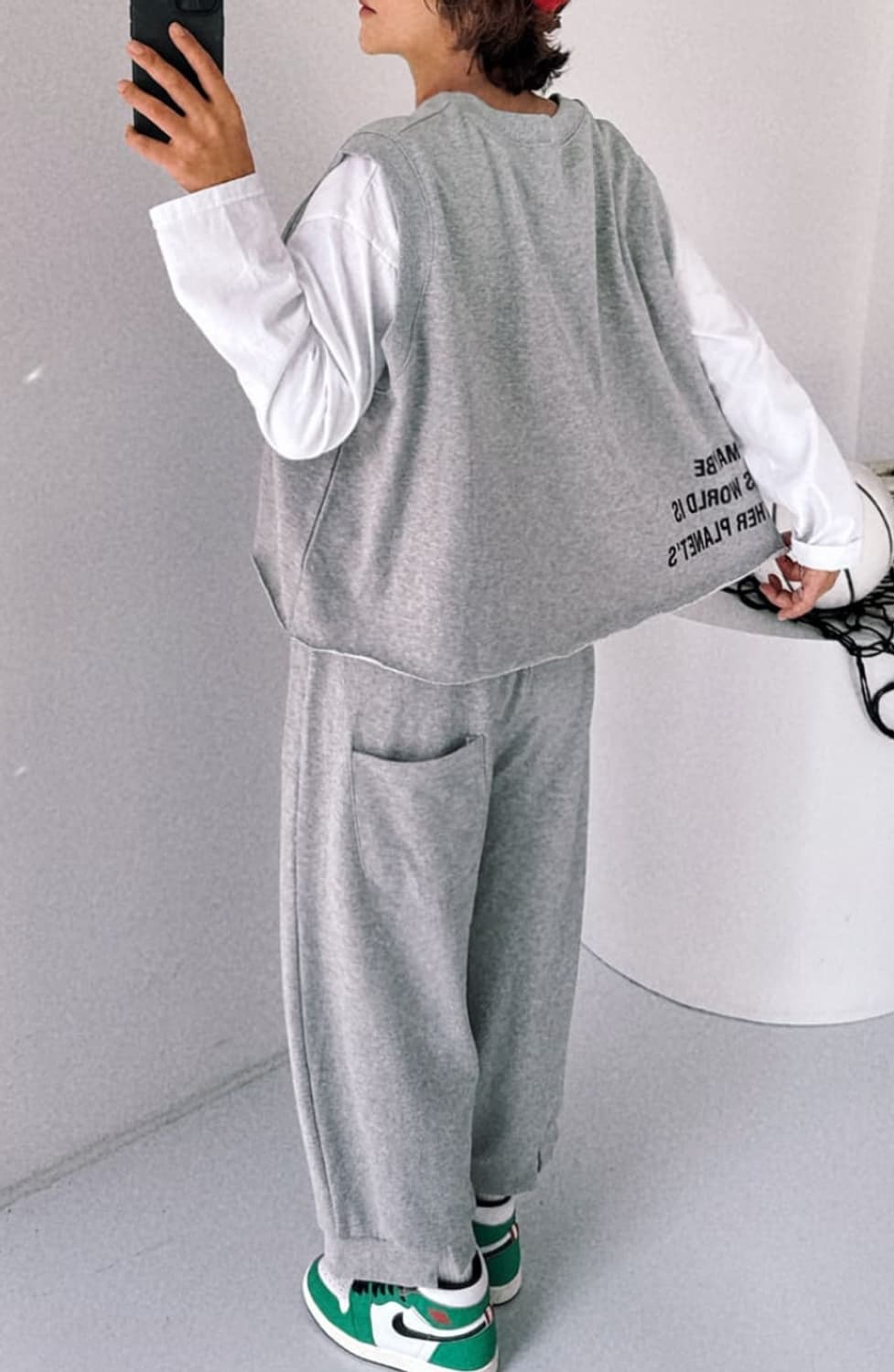 회색트레이닝세트 상품이미지10