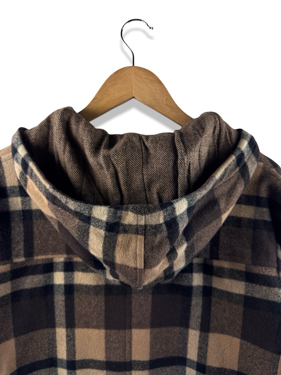 JPN 브라운 체크 떡볶이 코트 MADE IN JAPAN1937 상품이미지5