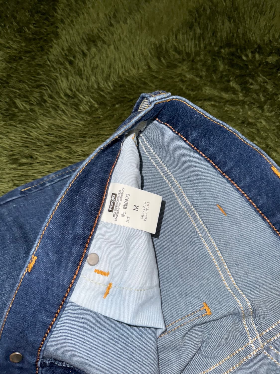 [M] Wrangler 랭글러 재팬 코튼 블렌디드 팬츠 인디고 상품이미지4