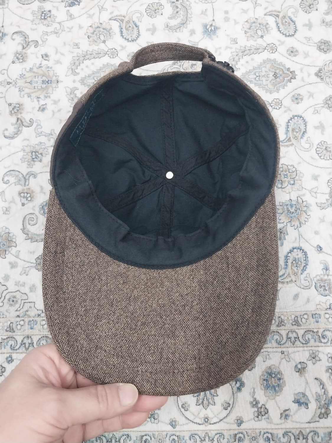 ASTRA 골프 울 혼방 배색 브라운 볼캡 상품이미지6