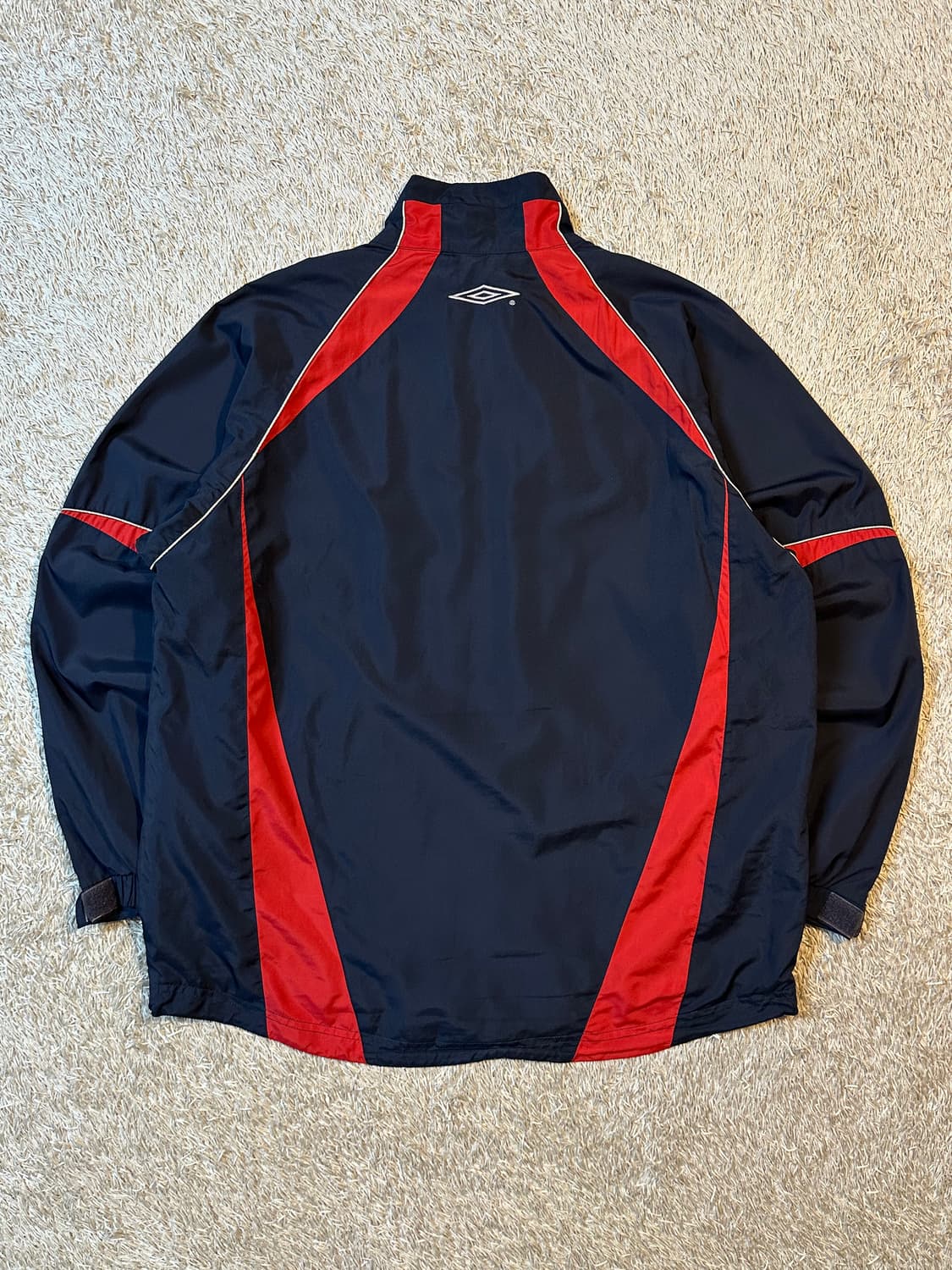 희귀) 엄브로 올드스쿨 배색 바람막이 자켓 네이비 상품이미지3