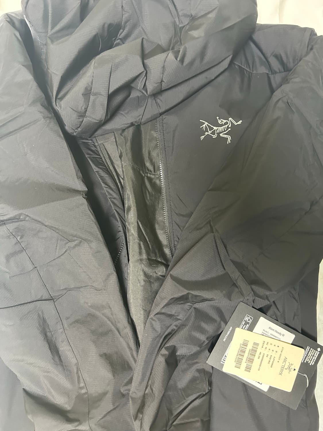 아크테릭스 아톰 후디 블랙 새상품 상품이미지1