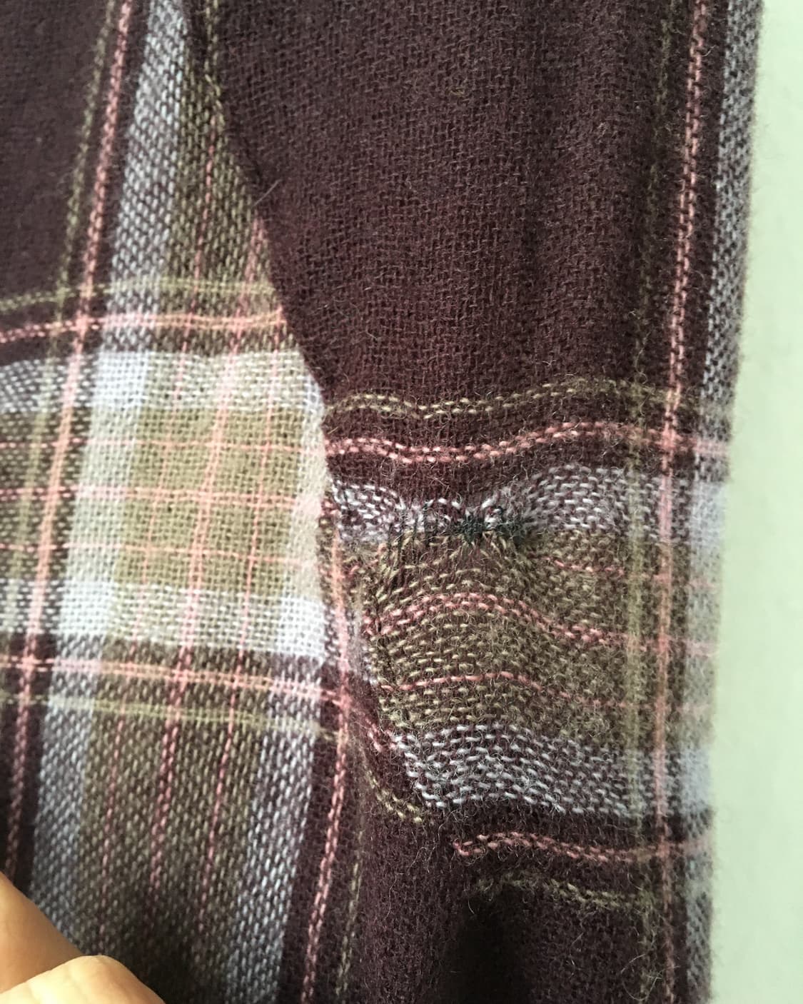 unbalanced check pattern skirt 상품이미지4