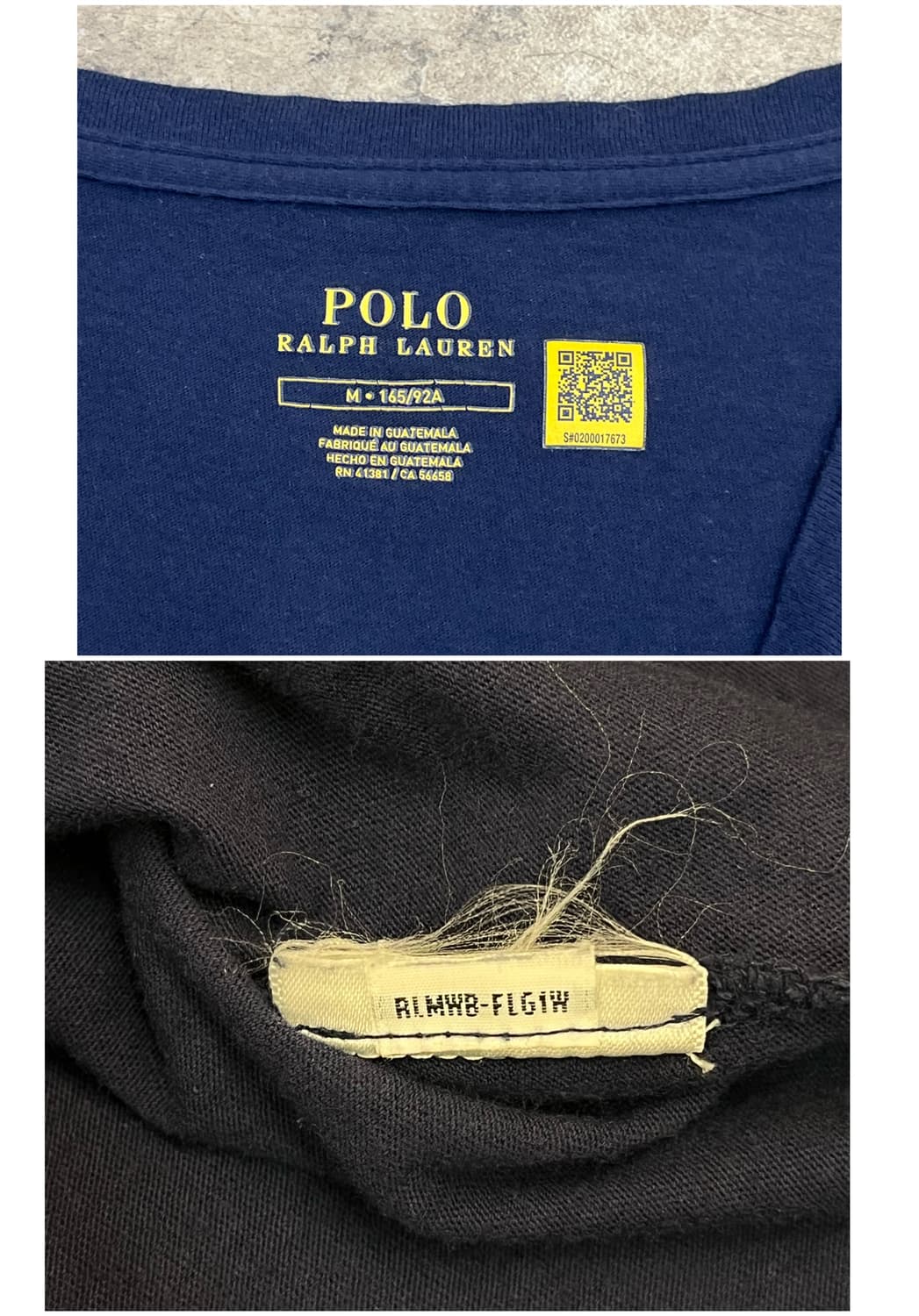 폴로 랄프로렌 브이넥 반팔티 네이비 M  #csz3912 상품이미지3