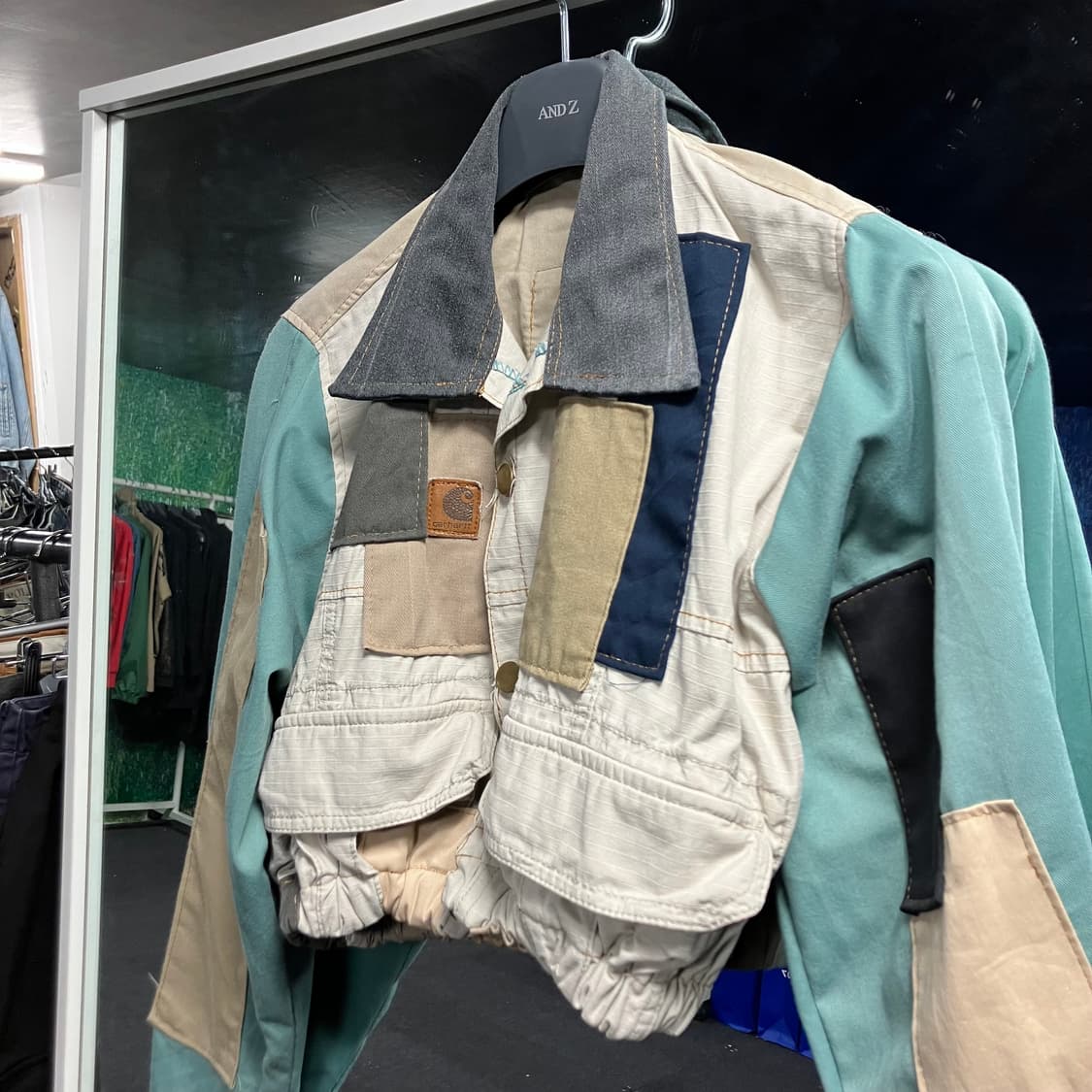 칼하크 패치워크 크롭 자켓 M 상품이미지4