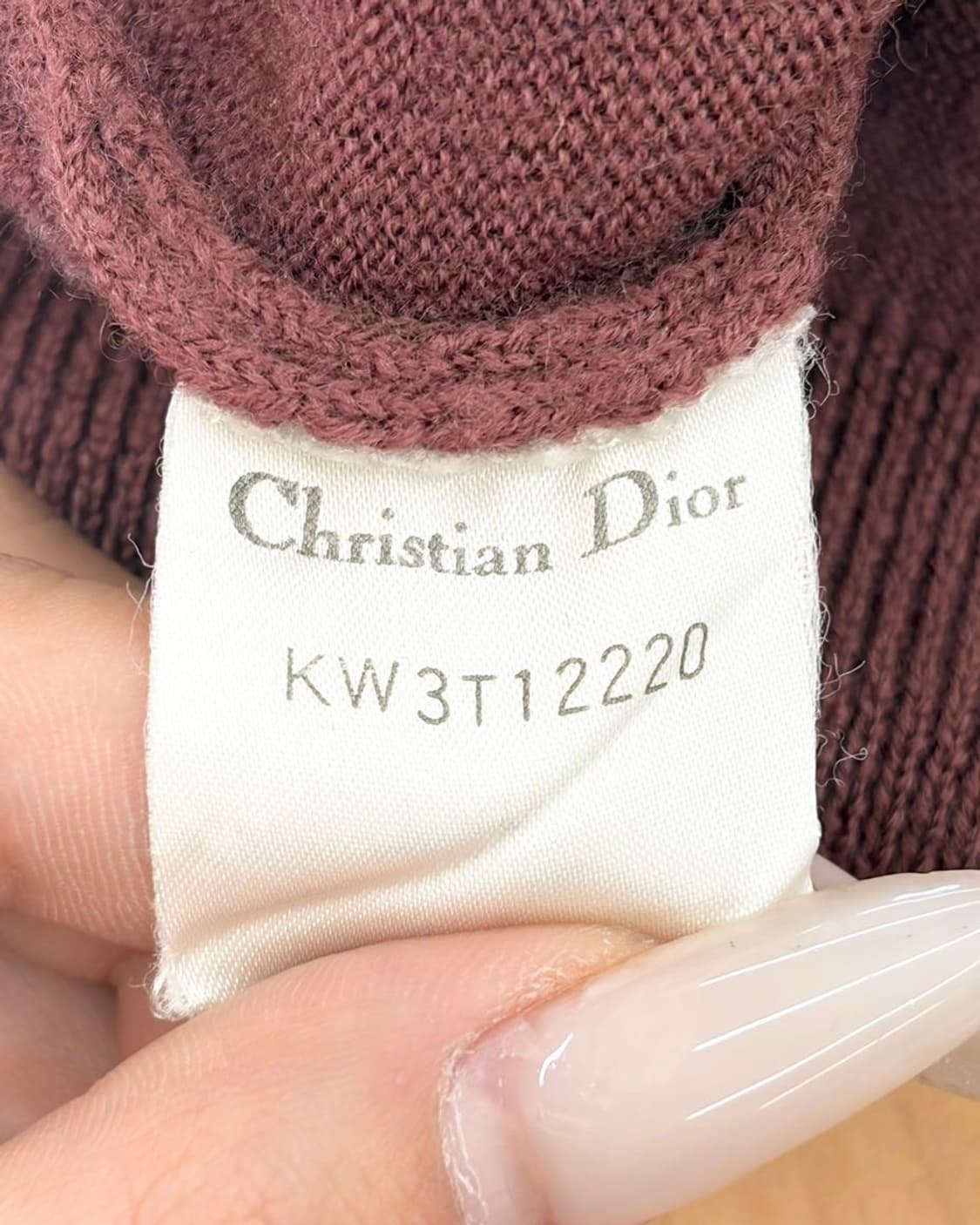 그리스찬 디올 브라운 로고 자수 캐시미어 폴로 셔츠  상품이미지8