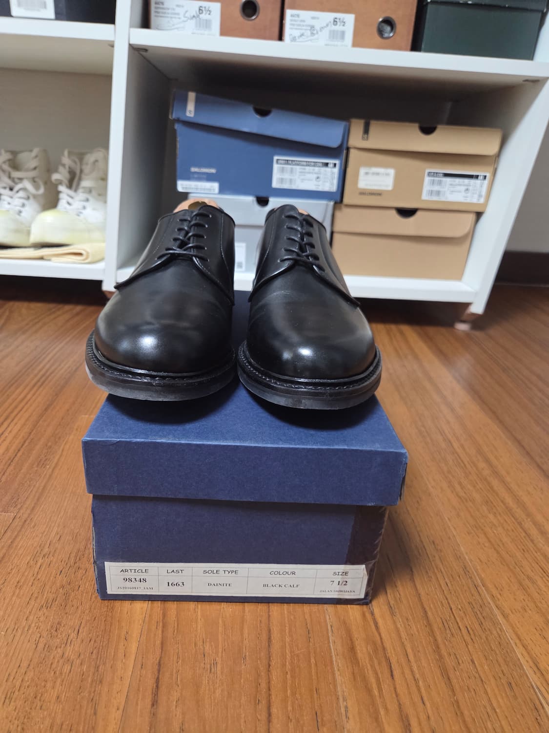 잘란 스리와야 더비슈즈 블랙 상품이미지1