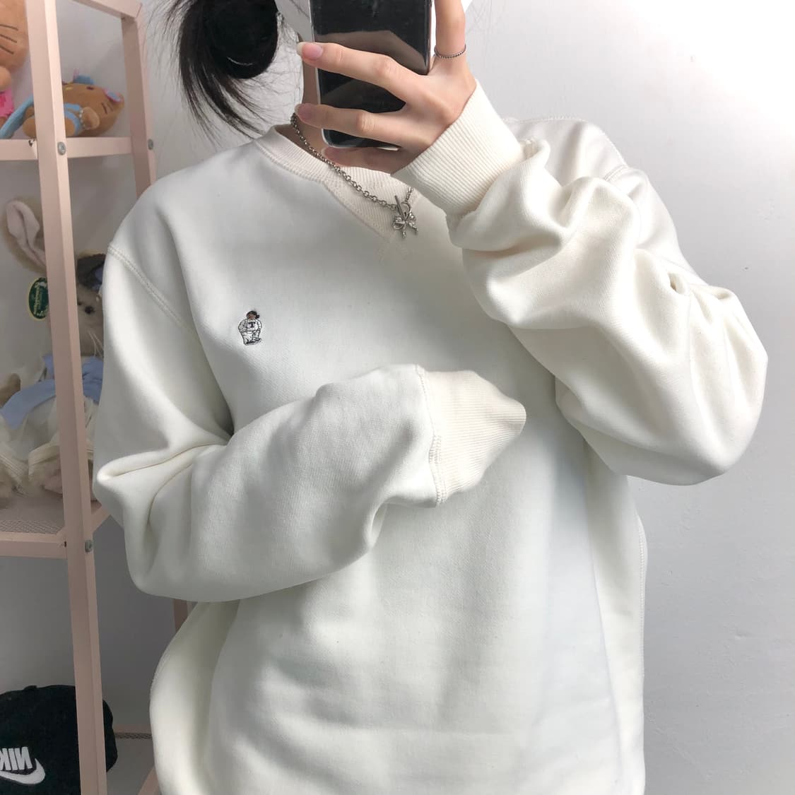 티니위니 생화이트 맨투맨 상품이미지2