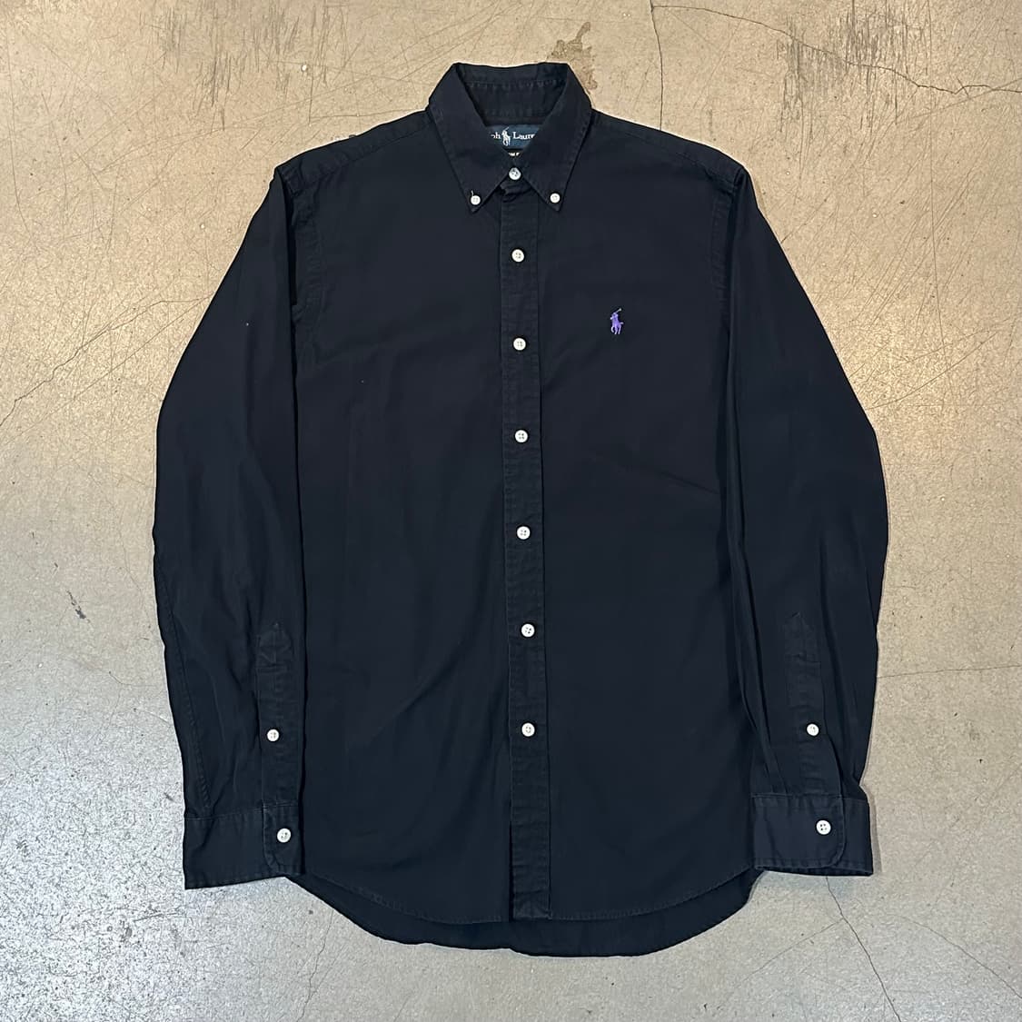 S 폴로랄프로렌 커스텀핏 블랙 코튼 셔츠 상품이미지2