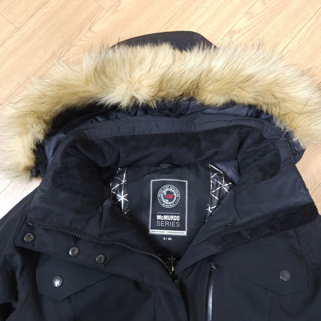 노스페이스 맥머도 블랙 여성 패딩 S/85 상품이미지5