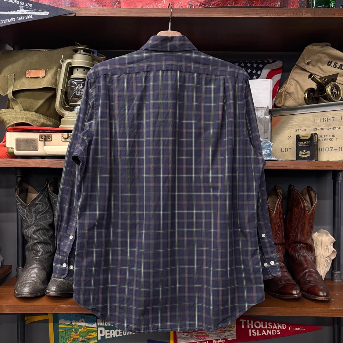 90s 폴로 랄프로렌 리젠트 클래식핏 캐주얼 원도우 체크셔츠 N334 상품이미지2