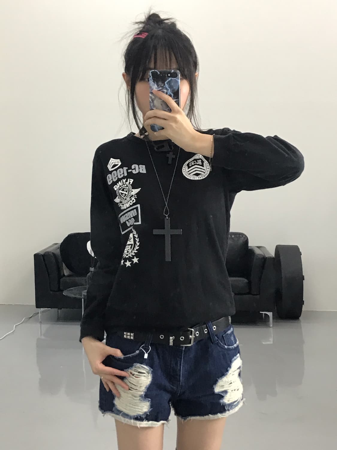 Ble Y2k Graphic Long Sleeve T-Shirts 상품이미지2